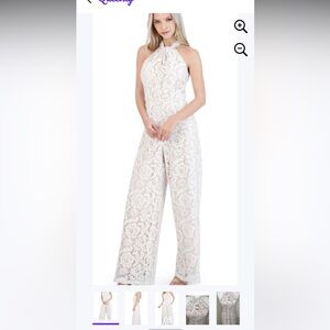 Elegant White Lace Jumpsuit